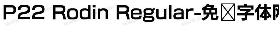 P22 Rodin Regular字体转换